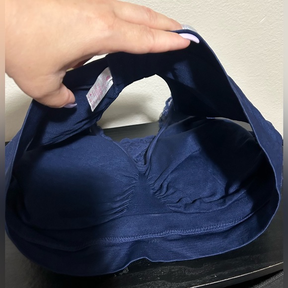 NWOT BREEZIES Navy Blue Lace Bralette -size xl - Picture 5 of 7